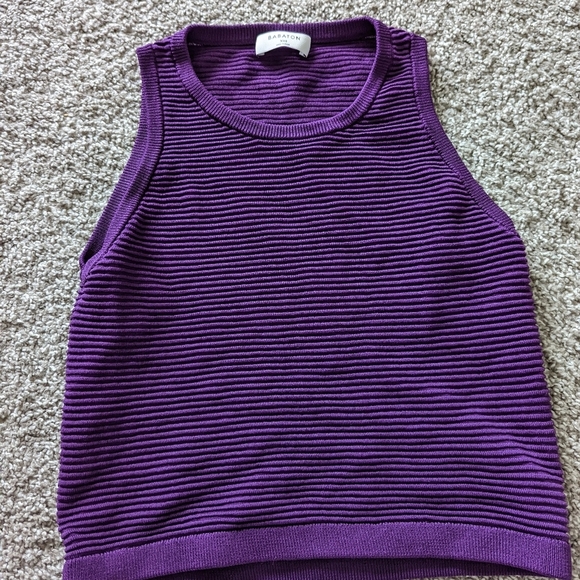 Babaton Purple Sculpt Knit Top - Picture 2 of 8